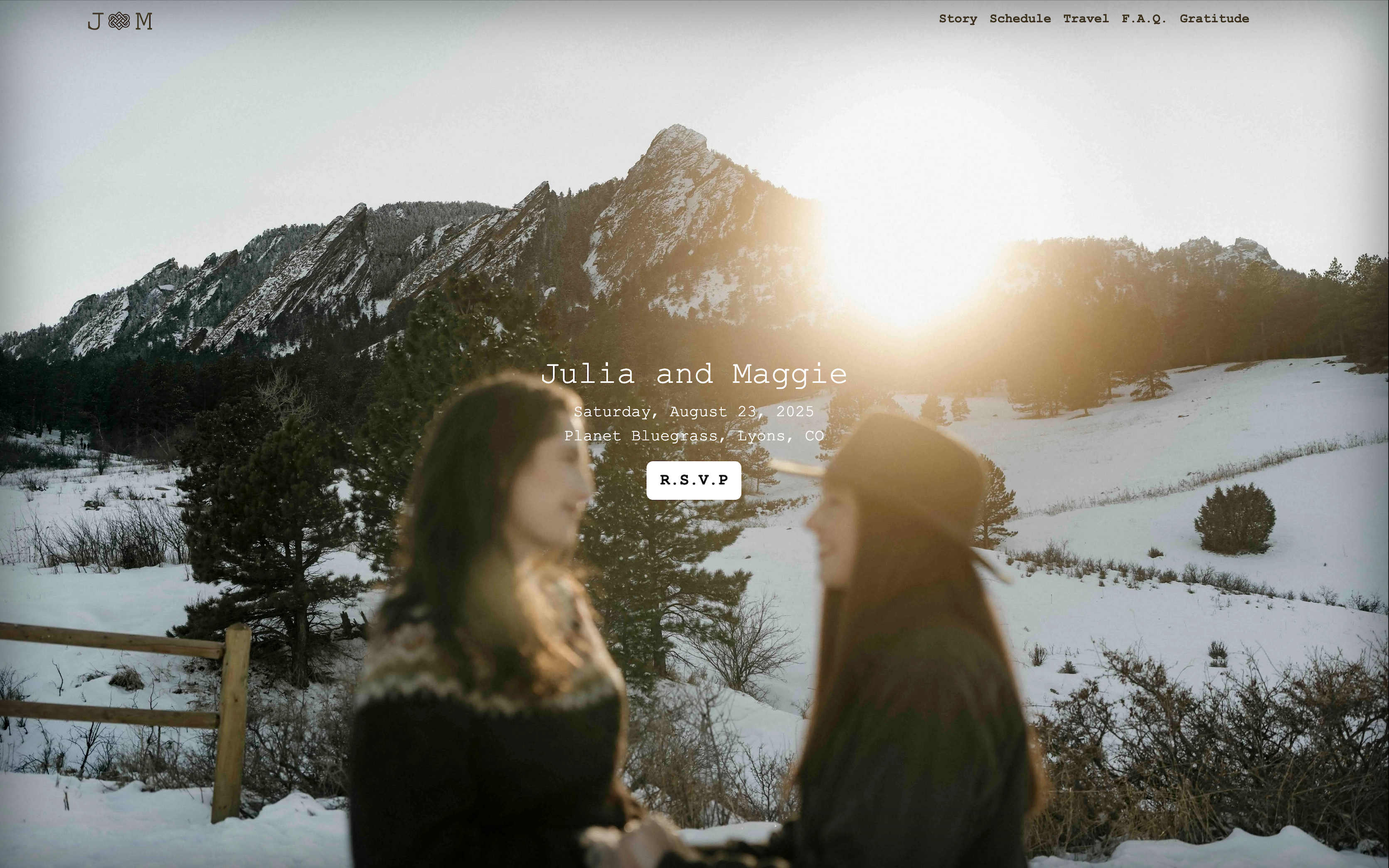 Wedding Jam website preview